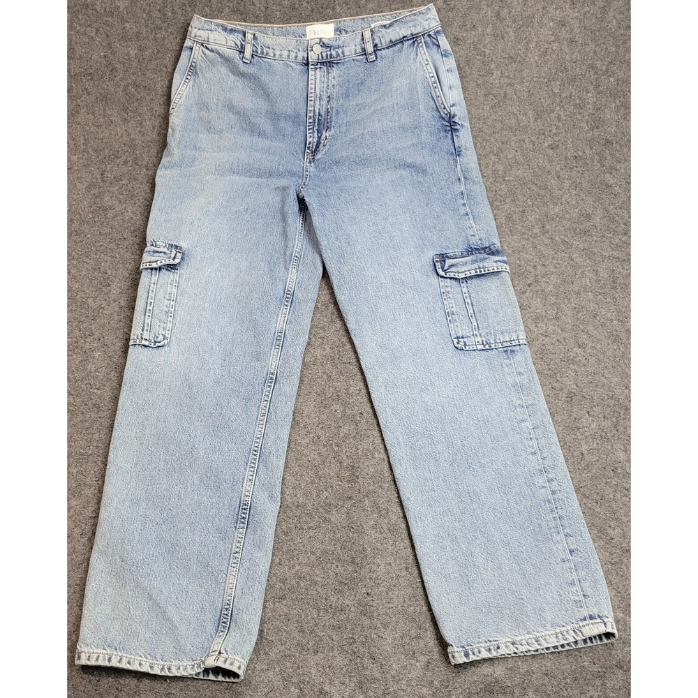 Rails Jeans‎ Womens 31 Light Wash Cargo Relaxed Fit Boyfriend Y2K Streetwear